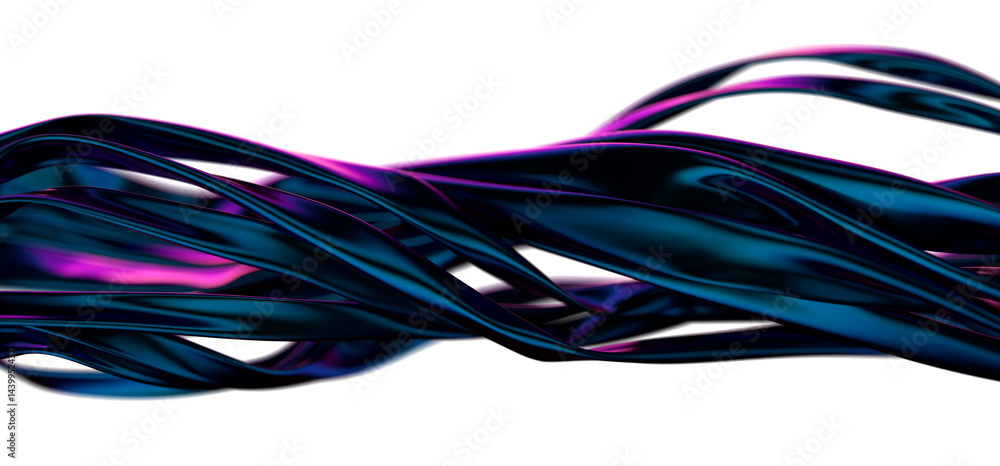 Aufkleber blue wabstract blue waves background.3d rendering.aves texture for backgrounds