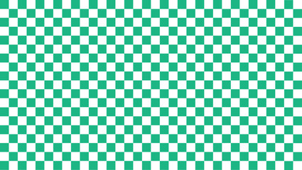 Checkerboard Green and white pattern shape