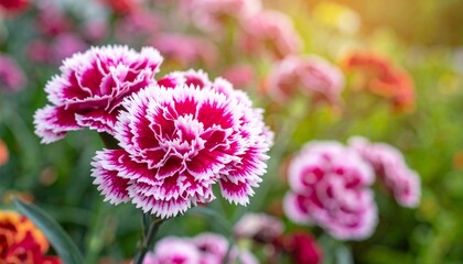 Obraz premium Carnation flower in the garden
