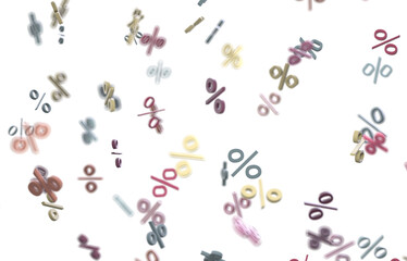 Blurred sale background. 3d