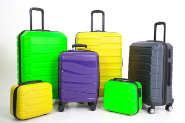 suitcase with luggage bag