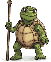 Obraz premium funny turtle with a turtle