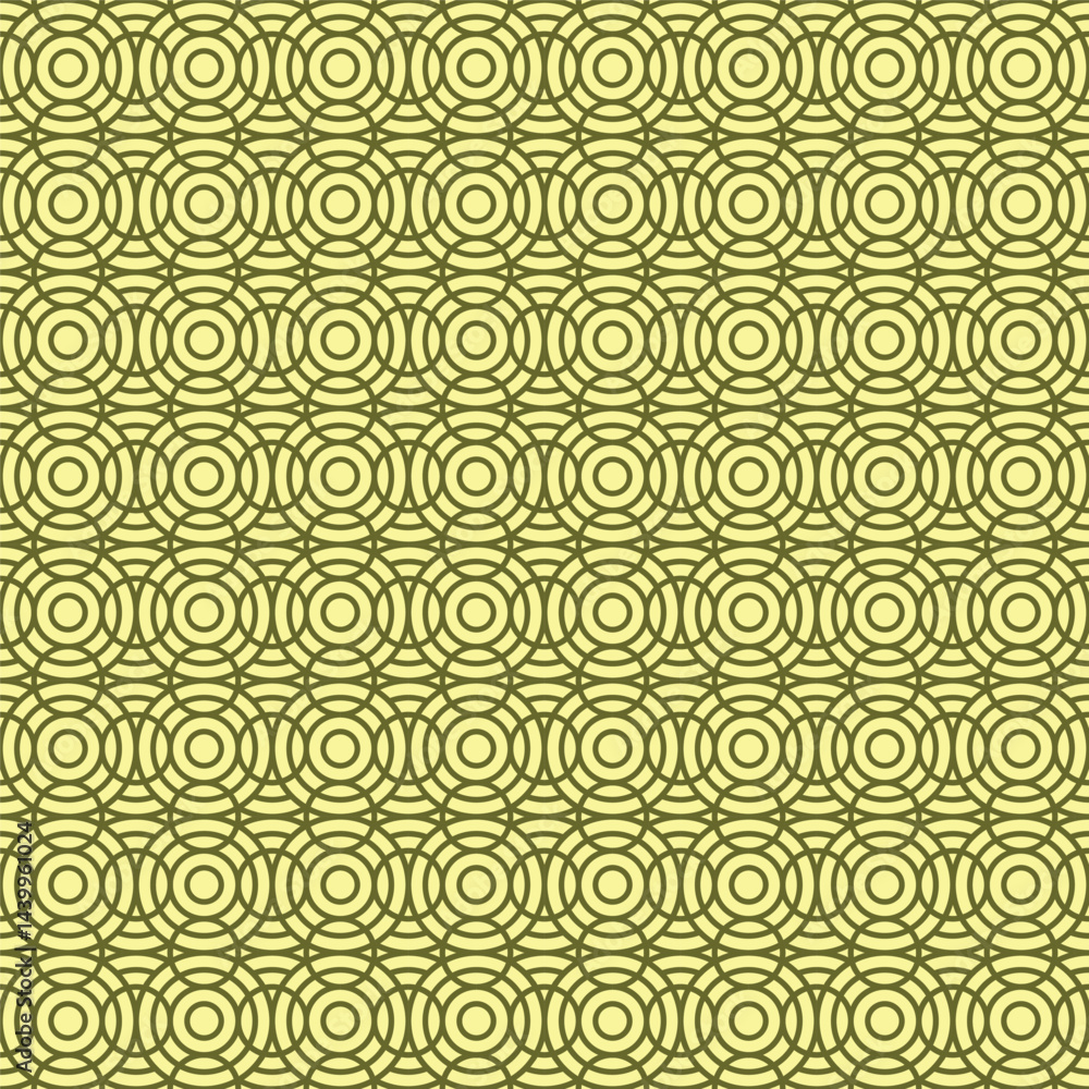 Aufkleber simple minimal seamless ornament. abstract geometric pattern with circle and outline. subtle minimal