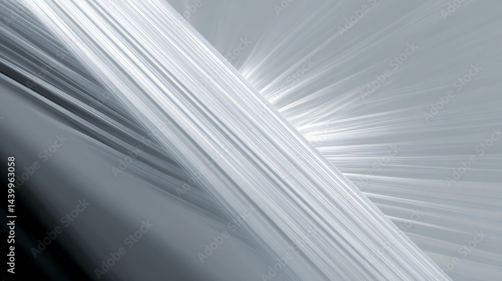 Aufkleber clean abstract design of white lines on a modern canvas.