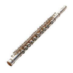 Fototapeta premium Flute isolated on transparent background.