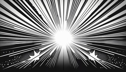 Obraz premium graphic texture Sun rays or star burst