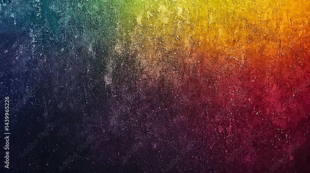 Poster abstract rainbow gradient background grainy texture soft focus
