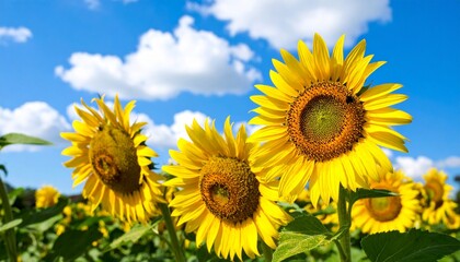Fototapeta premium nature background with sunflower
