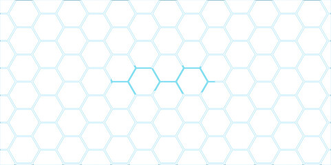 Abstract blue backdrop design with a seamless hexagonal pattern reminiscent of a metallic honeycomb structure