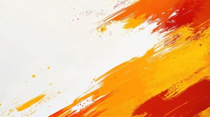Abstract orange brushstrokes background design