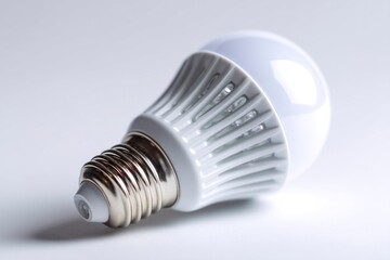 Blank white stand-up pouch isolated against a vibrant gradient background in studio lighting.