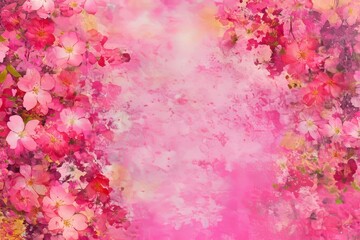 Fototapeta premium Delicate pink floral arrangement on a soft backdrop.