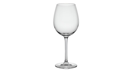 Isolated Empty Wine Glass
