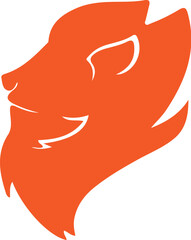 Lion simple icon. Vector ICON all icon Viktor