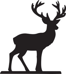 Obraz premium deer silhouette vector