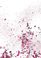 Celebrate with this vibrant pink confetti explosion. Perfect for party, celebration, and festive designs.