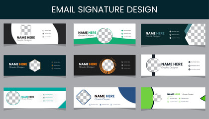 Professional Email Signature Template for Graphic Designers and Creative Professionals | Modern Corporate Business Email Footer Design.