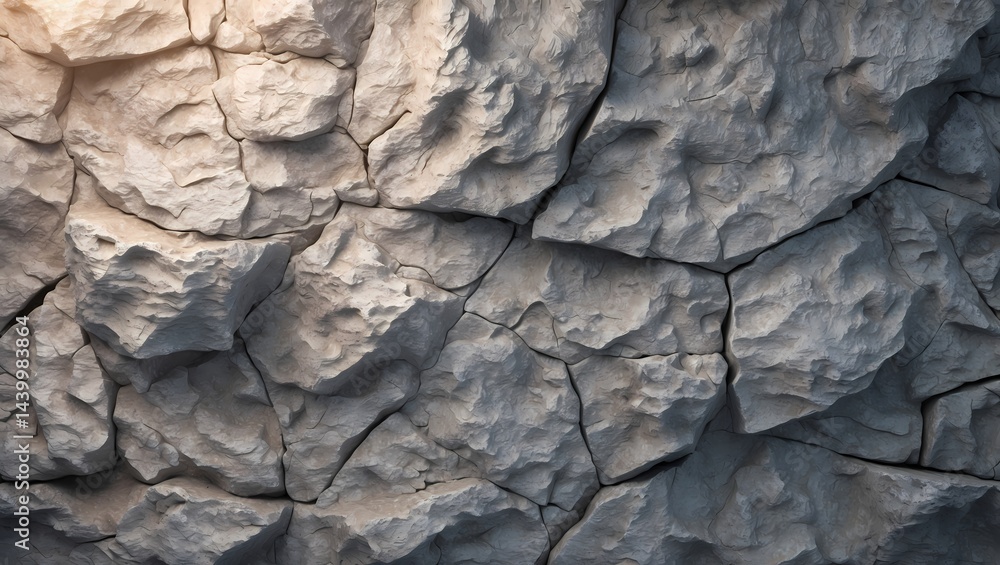Aufkleber A textured, close-up of a weathered stone wall, showcasing natural textures and patterns. The stone surfaces display varying shades and textures, creating an earthy aesthetic