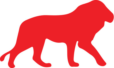 Lion simple icon. Vector ICON all icon Viktor	