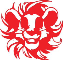 Lion simple icon. Vector ICON all icon Viktor	