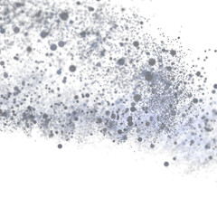 Glowing gray dust particles, perfect for backgrounds or overlays. Add a touch of cosmic beauty to your design.
