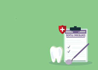 Dental insurance,Dental insurance claim form on a clipboard representing coverage for oral healthcare expenses
