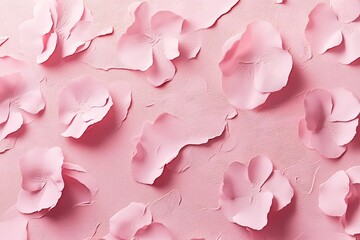Delicate pink flower petals arranged on a textured background.
