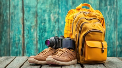 Travel essentials prepared for a luxury cruise tour package experience