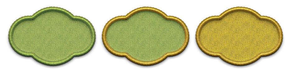 Embroidery shapes for background. Embroidery background.