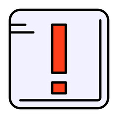 Exclamation mark Filled Icon