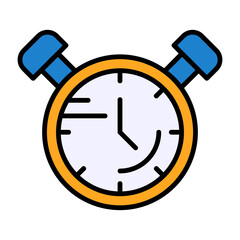 Alarm clock Filled Icon