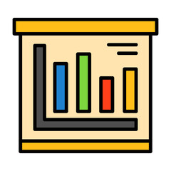 Chart graph Filled Icon