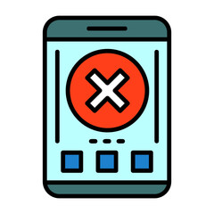 Obraz premium Close Filled Icon