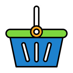 Shopping Basket Filled Icon