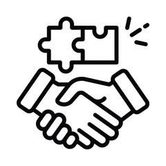 Team Skills Vector outline icon. Eps10 file 