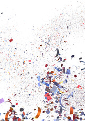 Celebration background with colorful confetti explosion. Perfect for party invitations, festive designs, and celebratory visuals.