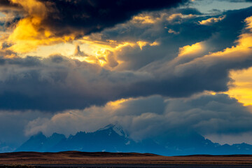 Sunset in Torres del Paine Nationalpark, Chile