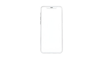 "Minimalist line art sketch of a mobile phone, isolated on a clean white background. Perfect for tech designs, mockups, and digital illustrations."