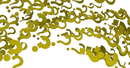 question icons, original 3d rendering; business and marketing concepts