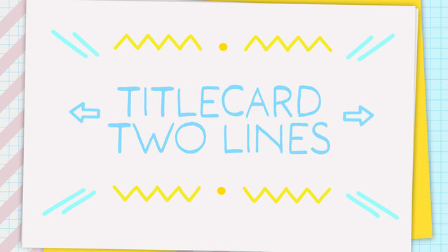 Kids And Teens Notebook Opener Title Card