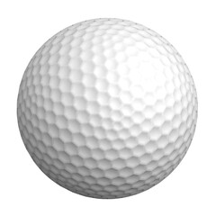 Golf Ball 3D icon on transparent background	
