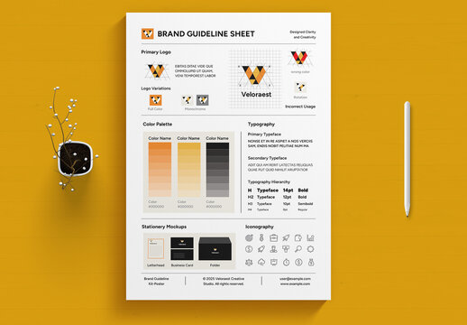 Brand Guideline Layout Poster
