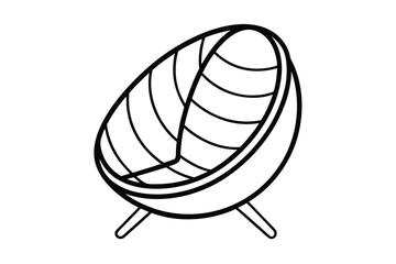 Modern Furniture Outline Graphic Icon.
