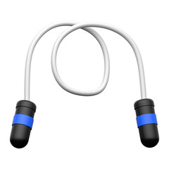 Skipping Rope 3D icon on transparent background	
