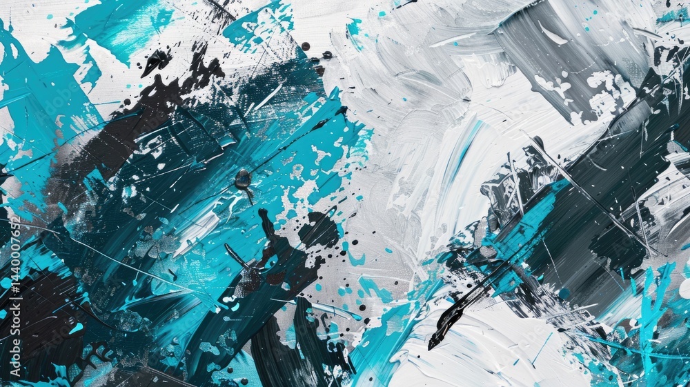 Poster this vivid abstract artwork showcases a dynamic interplay of colors and textures, representing the e