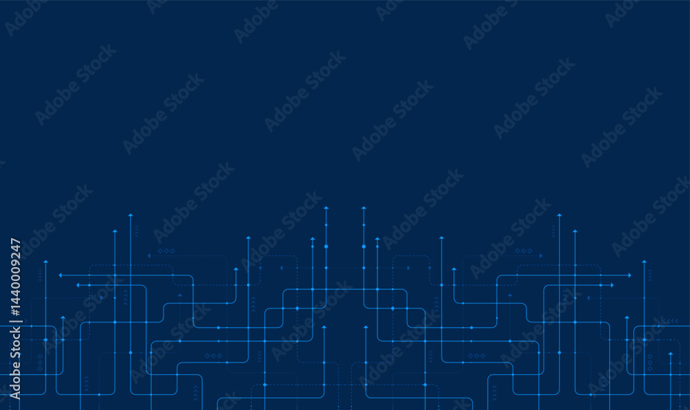 Poster digital technology background. concept with technology line. circuit board background technology