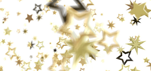 Elegant background with gold and black stars. Perfect for holidays, celebrations, and more!