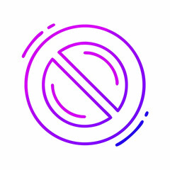 Obraz premium Prohibition Sign Graphic Design Element