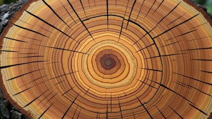 Close up of tree rings