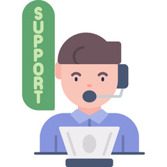 Customer Support Desk Icon